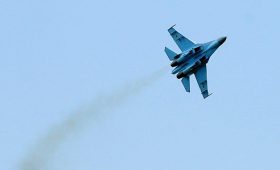 Российский истребитель Су-27 упал в акватории Черного моря